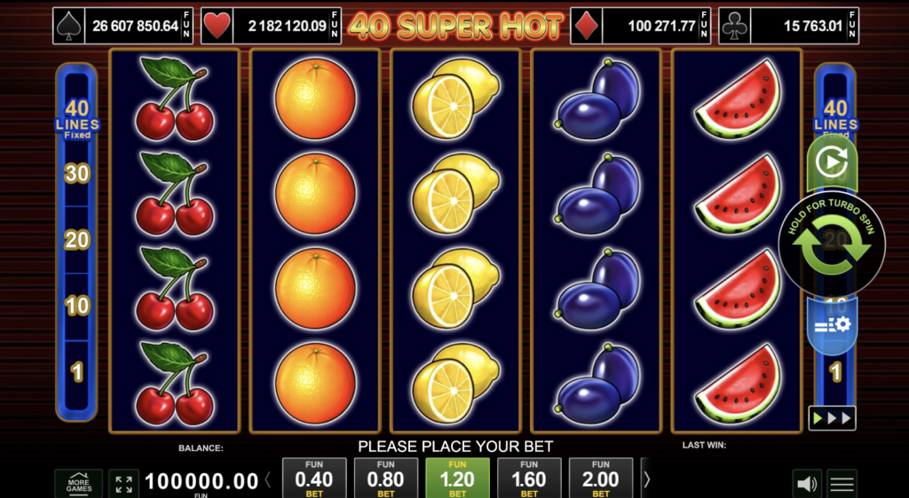 Super Hot 40 slot