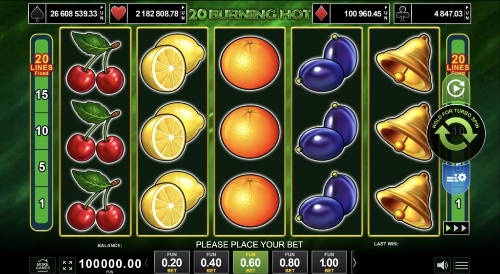 20 Burning Hot slot