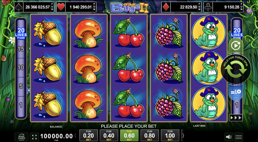 Crazy Bugs II slot